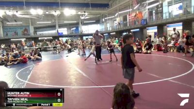 40 lbs Semis & 3rd Wb (16 Team) - Tayvien Neal, Team Palmetto vs Hunter Autin, Backyard Brawlers