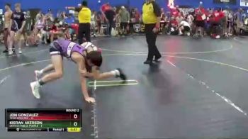 100 lbs Round 2 (6 Team) - Jon Gonzalez, Team Iowa Red vs Kieran Akerson, Untouchables Purple