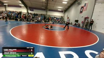 113 lbs Quarterfinal - Cody Williams, Natrona County vs Cesar Orozco, Thunder Basin High School