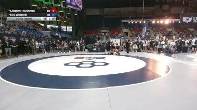 120 lbs Cons. Semis - Landon Thoennes, Minnesota vs Loc Webber, Ohio
