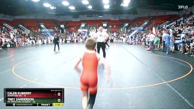 70 lbs Champ. Round 1 - Trey Sanderson, M3 Wrestling Academy vs Caleb Kuberry, Scrapyard WC