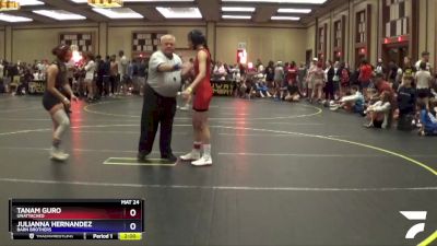 120/130 Quarterfinal - Tanam Guro, Unattached vs Julianna Hernandez, Barn Brothers