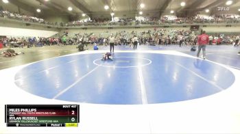 75 lbs Champ. Round 1 - Miles Phillips, Pleasant Hill Youth Wrestling Club-AAA vs Rylan Russell, Lebanon Yellowjacket Wrestling-AAA 