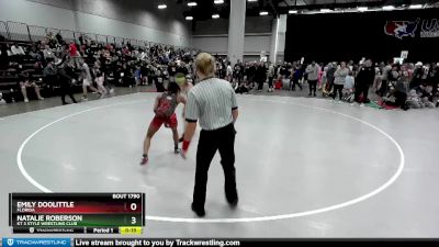 100 lbs Cons. Round 4 - Natalie Roberson, KT 3 Style Wrestling Club vs Emily Doolittle, Florida