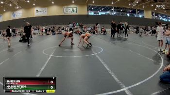 96 lbs Round 3 (6 Team) - James Hin, Cali Red vs Mason Pitzen, Kardiac Kidz