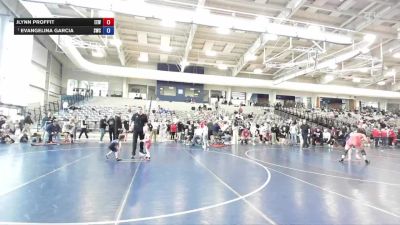 43 lbs Round 1 - Evangelina Garcia, Stallions Wrestling Club vs JLynn Proffit, Evanston Elite Wrestling