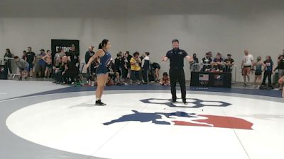 120 lbs Cons. Sub-quarters - Isabella Mares, Colorado vs Irini Poka, Monster Garage Wrestling