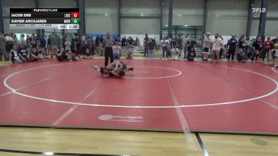 110 lbs Consolation - Jacob Erb, Leechburg vs Xavier Arciliares, Harrisburg