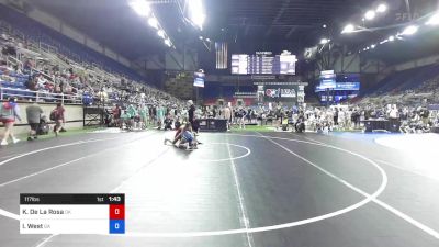 117 lbs Cons 32 #1 - Kristen De La Rosa, Oklahoma vs Isabella West, Georgia