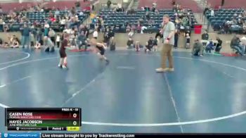 51 lbs Quarterfinal - Casen Rose, Morgan Wrestling Club vs Hayes Jacobson, Juab Wrestling Club