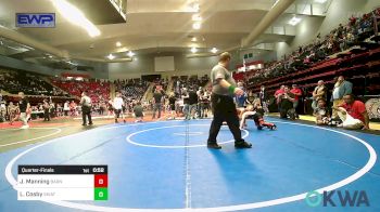 67 lbs Quarterfinal - Jett Manning, Barnsdall Youth Wrestling vs Logan Cosby, Skiatook Youth Wrestling