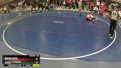 48 lbs Quarterfinal - Camilo Almaraz, Shootbox vs Broox Manis, Delta Wrestling Club