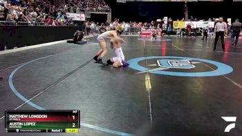 4A 114 lbs Champ. Round 1 - Matthew Longdon, St Pius X vs Austin Lopez, Miyamura