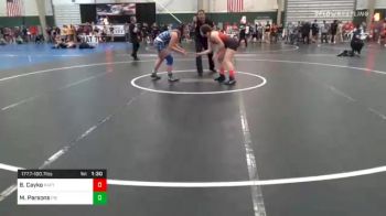 177 lbs Prelims - Blythe Cayko, Raptors vs Makinzie Parsons, Pierce High School