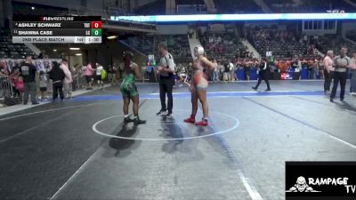 155 lbs 2nd Place Match - Shawna Case, Linn County vs Ashley Schwarz, Topeka Blue Thunder