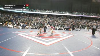 6A 157 lbs Semifinal - Mason Hollar, South Caldwell High School vs Hunter Bill, Harnett Central High School