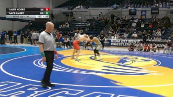 197 lbs Semifinal - Caleb Moore, Belmont Abbey vs Raife Smart, Mount Olive