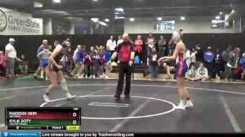 130 lbs Champ. Round 1 - Kylie Doty, Colfax-Mingo vs Madison Heim, Decorah