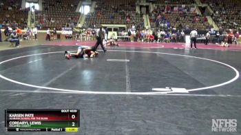 1A-4A 126 Champ. Round 2 - Cordaryl Lewis, Escambia County vs Karsen Pate, Alabama School For The Blind