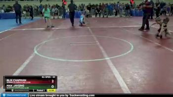 43 lbs Champ. Round 1 - Max Jansing, Norman Grappling Club vs Blix Chapman, Henrietta Wrestling Club