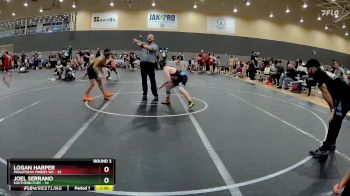 130 lbs Round 3 - Logan Harper, Midlothian Miners WC vs Joel Serrano, Southern Fury