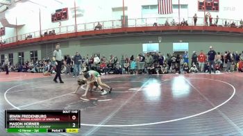 65 lbs Semifinal - Mason Horner, Contenders Wrestling Academy vs Irwin Fredenburg, Central Indiana Academy Of Wrestling