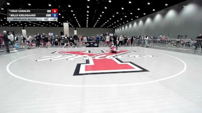 86 lbs 3rd Place Match - Cruz Canales, Claremore Wrestling Club vs Mills Kjeldgaard, Crutchmer Wrestling