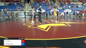 100 lbs Rnd Of 64 - Collin Coronell-Jack, Washington vs Beau Mantanona, California