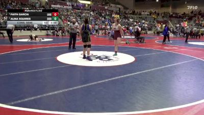 5A 145 lbs Cons. Semi - Faith Garcia, Lake Hamilton vs Alina Squires, Sheridan