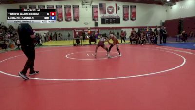 110 lbs Cons. Round 2 - Jennifer Salinas Cisneros, Bakersfield College vs Anika Del Castillo, Mt. San Antonio College