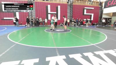 285 lbs Round Of 16 - Justin Gonzalez, Marblehead/Swampscott vs Jacob Desilets, Hopkinton