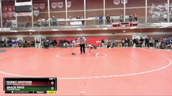 100 lbs 1st Place Match - Gracie Price, Thunder Ridge vs Mariko Whitmore, South Fremont High School