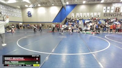 92 lbs Semifinal - Isaac Perkins, Sanderson Wrestling Academy vs Emmett Beckstead, Sanderson Wrestling Academy