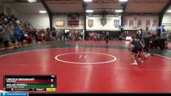 132 lbs Round 5 - Lincoln Brookhart, Muscatine vs Nolan Howell, Clear Creek-Amana