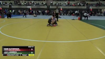 155 lbs Round 2 - Hank Gutormson, Pursuit Wrestling Minnesota vs Liam Langreck, Chickasaw Elite Wrestling Club