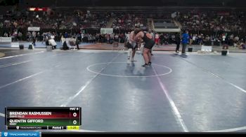 285 lbs Champ. Round 1 - Quentin Gifford, Rigby vs Brendan Rasmussen, Idaho Falls