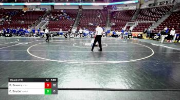121 lbs Round Of 16 - Brady Bowers, Fort Leboeuf vs Caden Snyder, Warrior Run