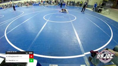 61 lbs Consi Of 16 #2 - Heston Klinglesmith, Perry Wrestling Academy vs Nolan Hendrix, Oklahoma Wrestling Academy