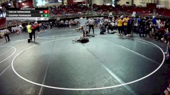 80 lbs Cons. Round 3 - Cooper Fehringer, Clarkson Leigh vs Oscar Hernandez, Gering Wrestling Club