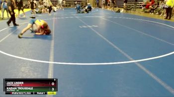 160 lbs Semis (4 Team) - Kaidan Trousdale, Hastings vs Jack Linder, Worthington