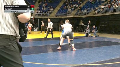 160 lbs Consy 1 - Preston Iddings, Beth Center vs Eli Hart, Cochranton