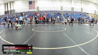 67 lbs Cons. Round 2 - Forest Brooks, Contenders Wrestling Academy vs Isaiah Latham, South Side Wrestling Club