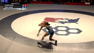 140 lbs 1st Place Match - Alexis Lazar, MI vs Nora Akpan, MN