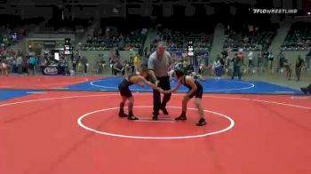 75 lbs Semifinal - Tyson Kirk, Blue T Panthers vs Kacen Copeland, Sallisaw Takedown Club