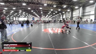 72 lbs Rd# 1 9:00am Friday - Julian Lawrence, Cali Red vs Brooks Gilson, NCWAY National Team