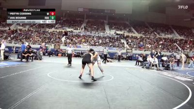 145-D2 1st Place Match - Peityn Codding, Wickenburg High School vs Ava Bourne, Fountain Hills High School