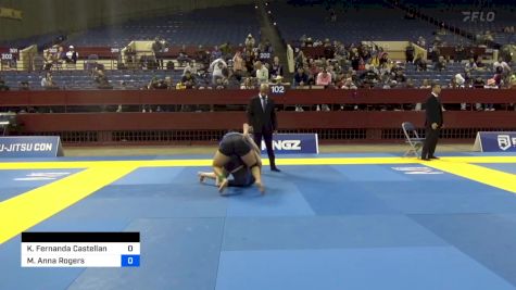 Molly Anna Rogers vs Karen Fernanda Castellano 2024 Pan IBJJF Jiu-Jitsu No-Gi Championship