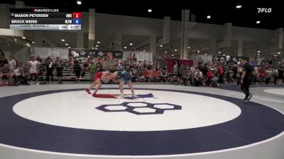 70 lbs Cons. Round 3 - Mason Petersen, UWC vs Brock Weiss, NLWC/TMWC