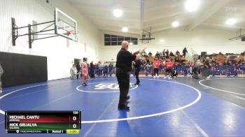 120 lbs Cons. Round 2 - Michael Cantu, Kerman vs NICK GRIJALVA, Salinas