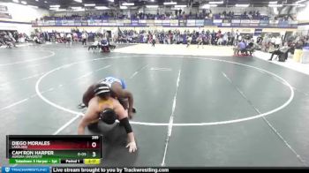 285 lbs Champ. Round 2 - Diego Morales, Lakeland vs Cam`ron Harper, Aurora Universtiy